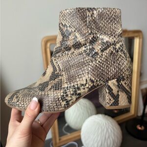 Urban Outfitters Snakeskin Pattern Ankle Boots